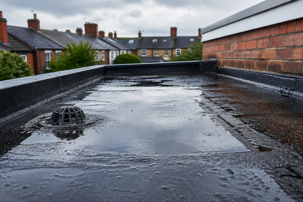 Why Water Collects on Flat Roofs and What to Do About It